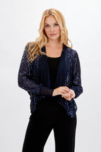 Load image into Gallery viewer, Frank Lyman  Navy 2 piece sequin set
