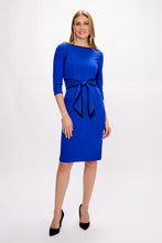 Load image into Gallery viewer, Joseph Ribkoff contrast piping dress with belt
