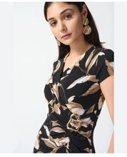 Load image into Gallery viewer, Joseph Ribkoff floral print wrap dress
