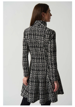 Load image into Gallery viewer, Joseph Ribkoff Black/white plaid coat
