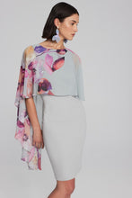 Load image into Gallery viewer, Joseph Ribkoff chiffon cape dress
