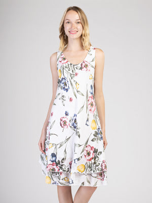 Cherishh Cotton floral Dress white